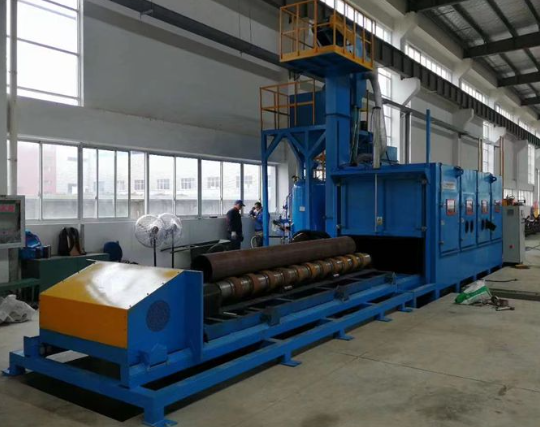 北海喷砂机在管道除锈中的现场施工应用