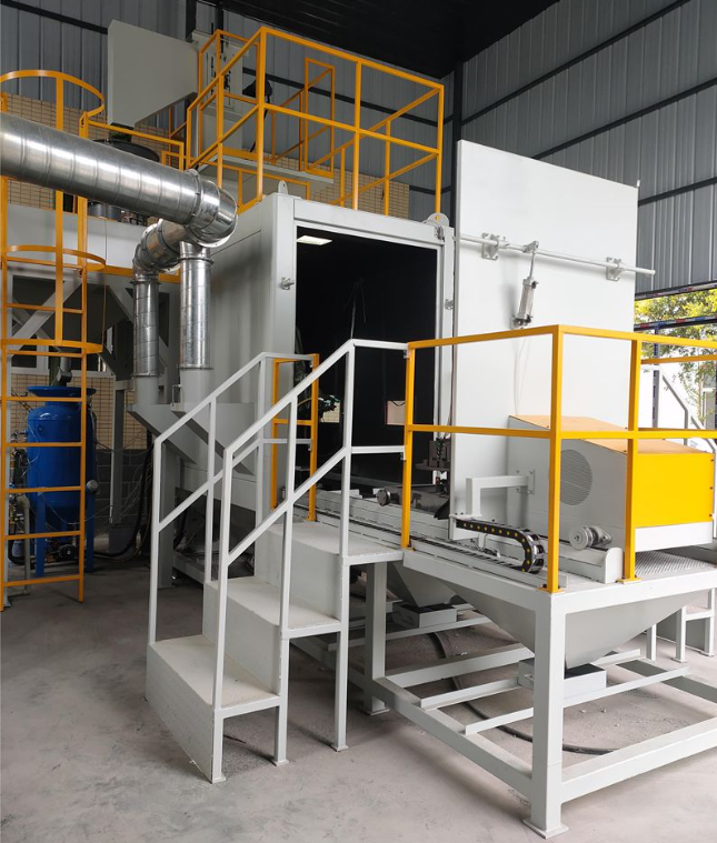 北海全自动喷砂机 实现无人化高效生产