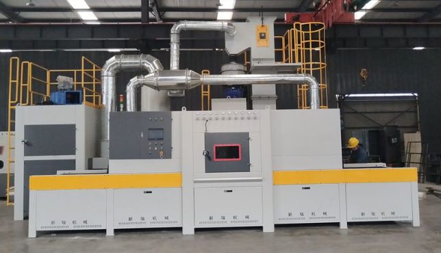 北海输送式喷砂机 适配流水线生产需求