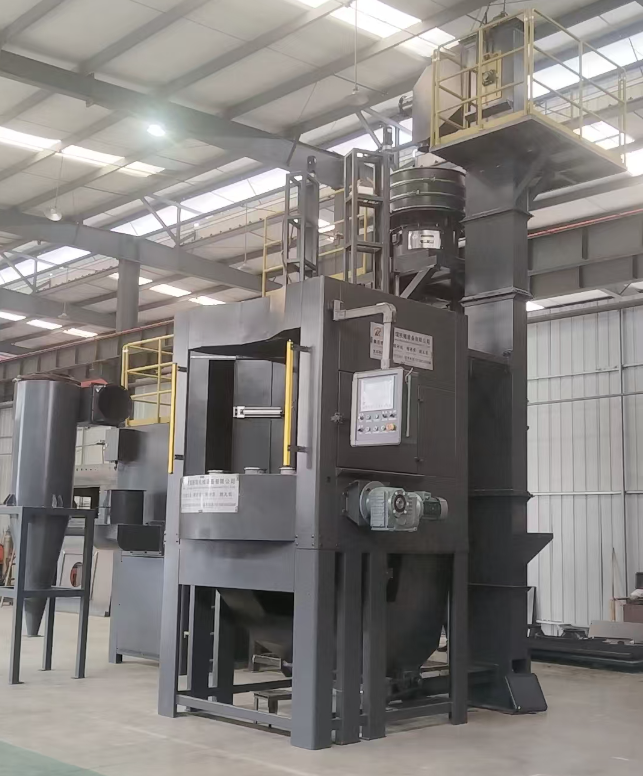 北海转盘式喷砂机 提升圆形工件处理效率